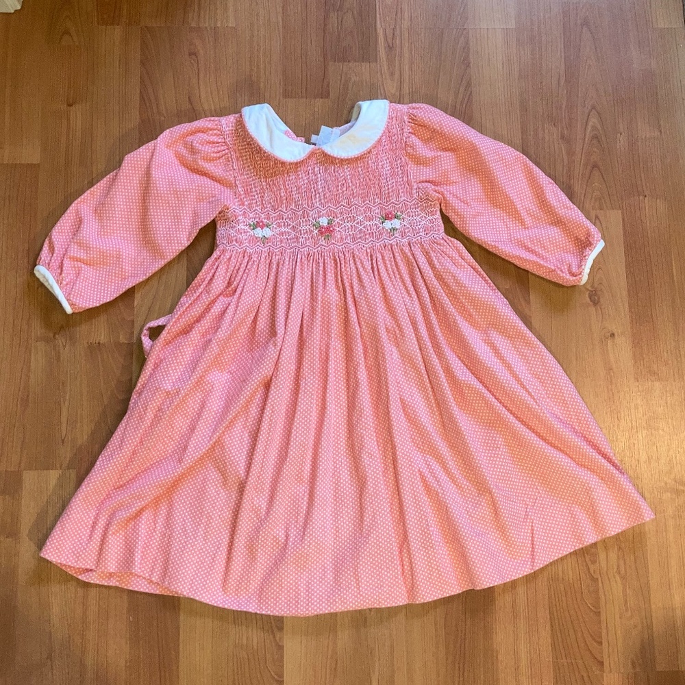 Girls Smocked Dress Size 5